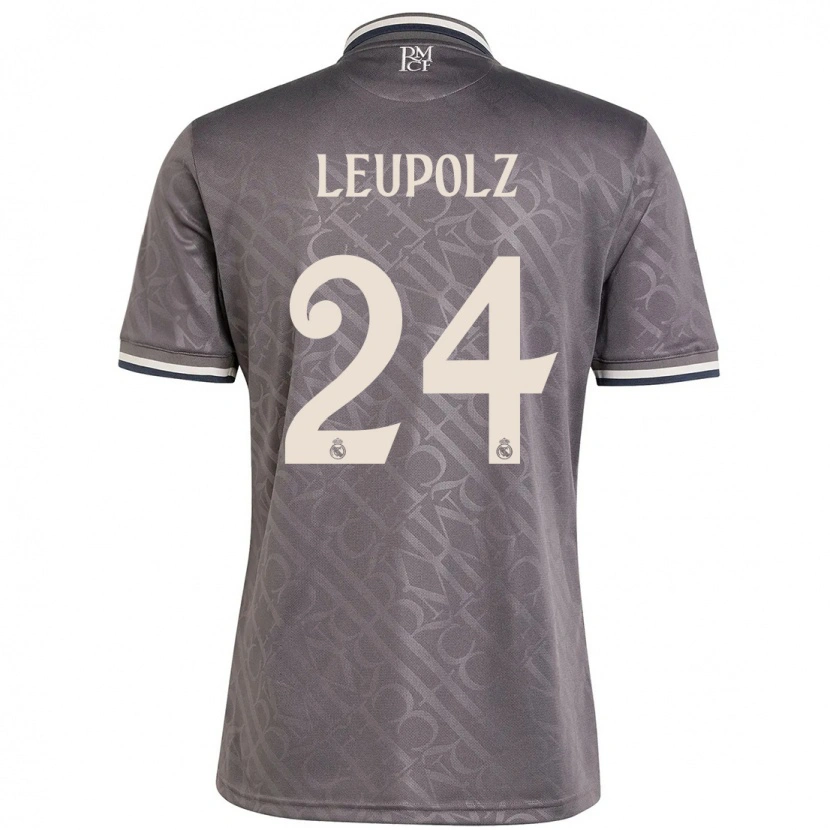 Danxen Uomo Maglia Melanie Leupolz #24 Antracite Kit Gara Third 2024/25 Maglietta