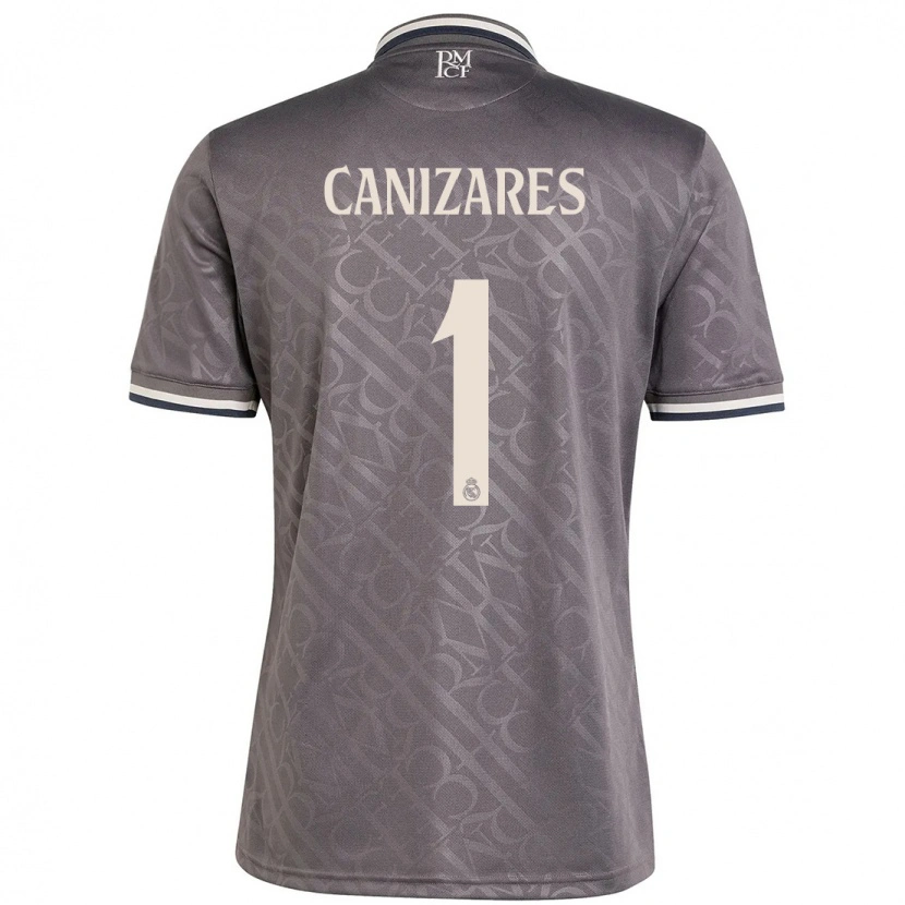 Danxen Uomo Maglia Lucas Cañizares #1 Antracite Kit Gara Third 2024/25 Maglietta