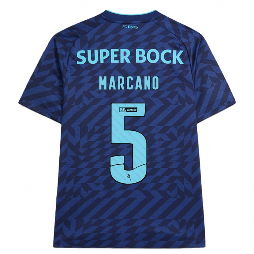 Danxen Uomo Maglia Iván Marcano #5 Blu Navy Kit Gara Third 2024/25 Maglietta