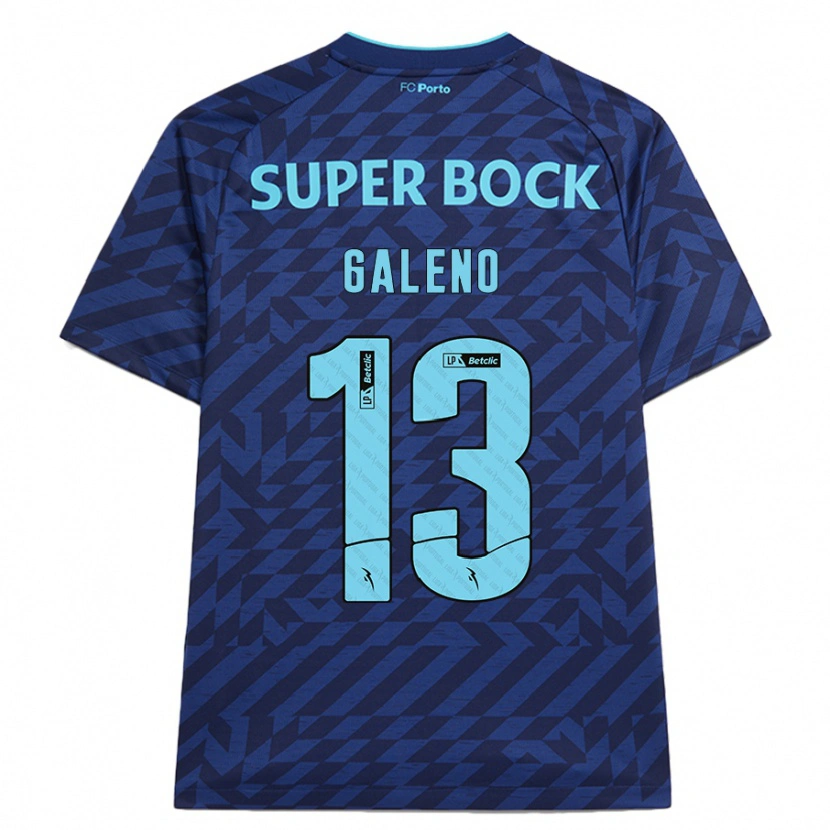 Danxen Uomo Maglia Galeno #13 Blu Navy Kit Gara Third 2024/25 Maglietta