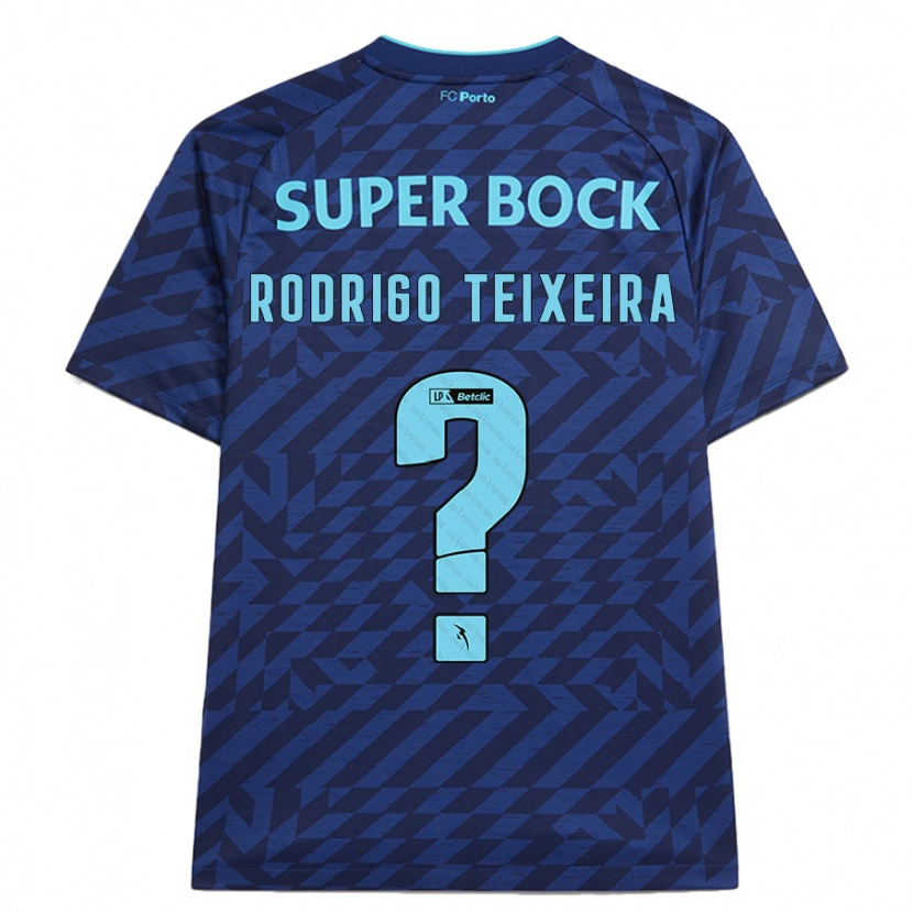 Danxen Uomo Maglia Rodrigo Teixeira #0 Blu Navy Kit Gara Third 2024/25 Maglietta