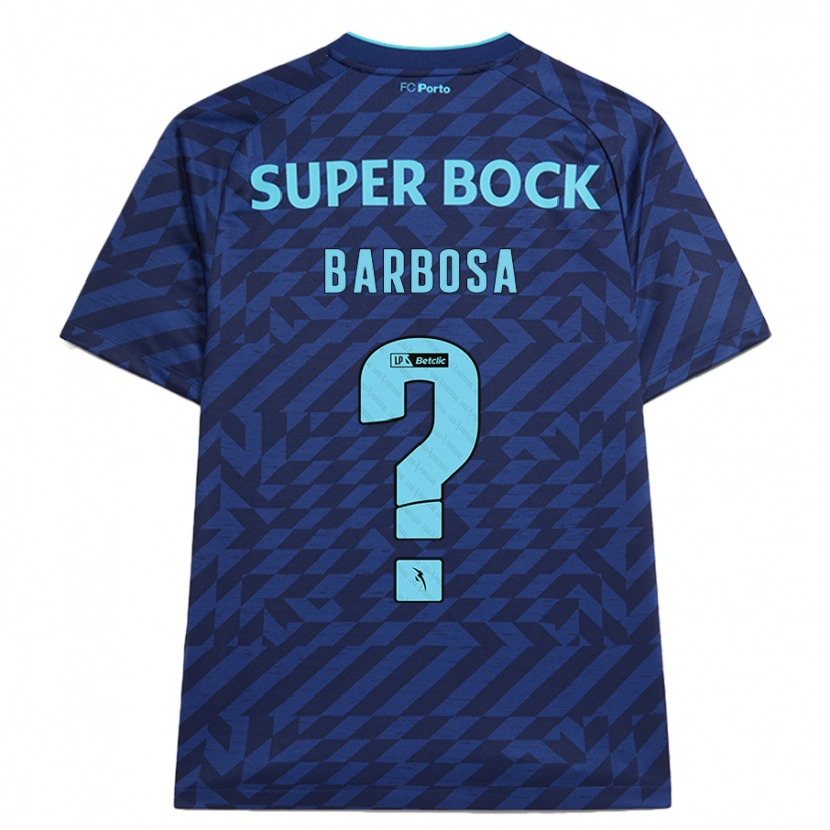 Danxen Uomo Maglia Rúben Barbosa #0 Blu Navy Kit Gara Third 2024/25 Maglietta