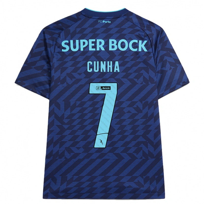 Danxen Uomo Maglia Duarte Cunha #7 Blu Navy Kit Gara Third 2024/25 Maglietta