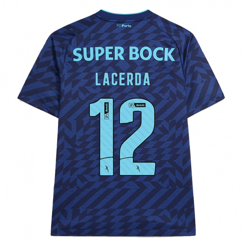 Danxen Uomo Maglia Lacerda #12 Blu Navy Kit Gara Third 2024/25 Maglietta