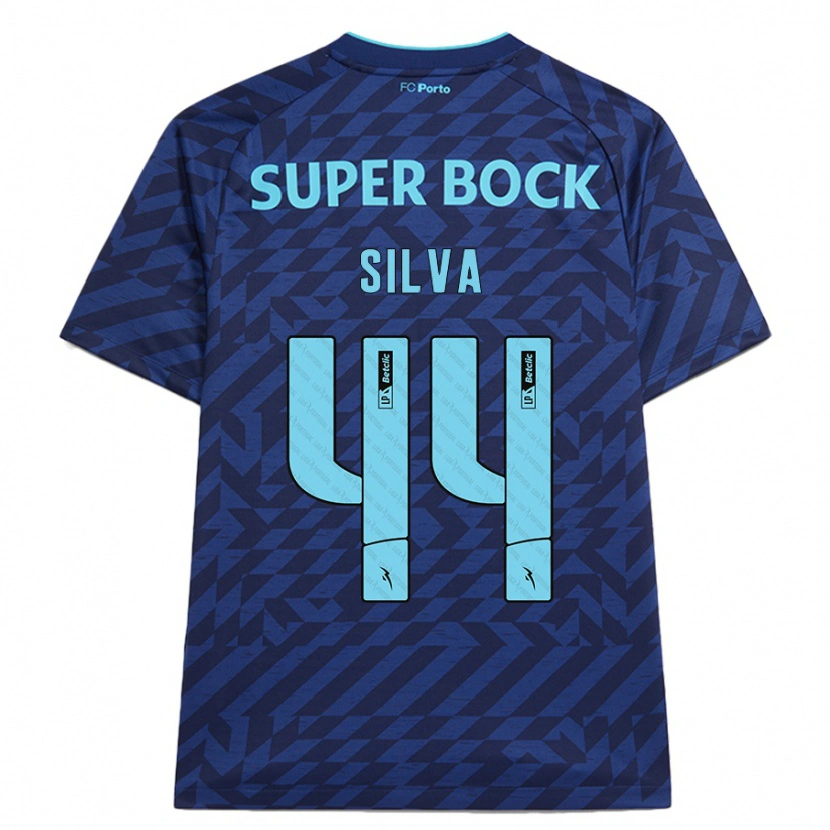 Danxen Uomo Maglia Felipe Silva #44 Blu Navy Kit Gara Third 2024/25 Maglietta