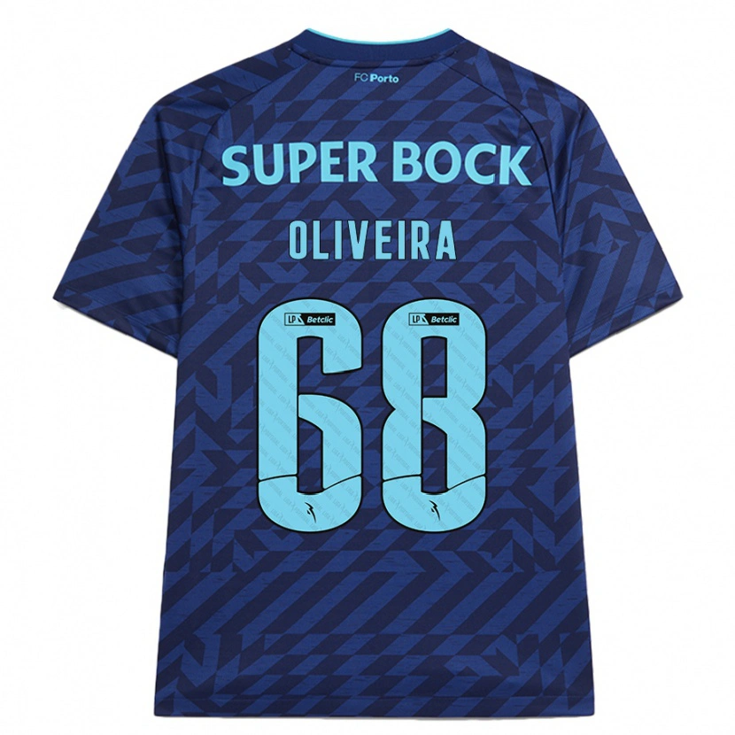 Danxen Uomo Maglia André Oliveira #68 Blu Navy Kit Gara Third 2024/25 Maglietta