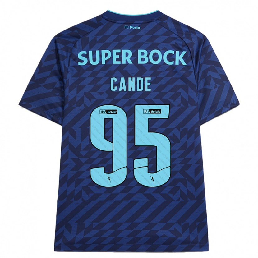 Danxen Uomo Maglia Anhá Cande #95 Blu Navy Kit Gara Third 2024/25 Maglietta