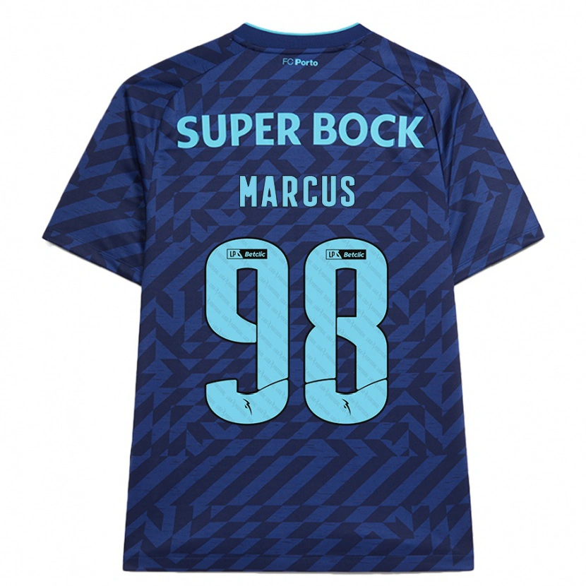Danxen Uomo Maglia Abraham Marcus #98 Blu Navy Kit Gara Third 2024/25 Maglietta