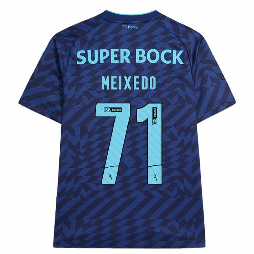 Danxen Uomo Maglia Francisco Meixedo #71 Blu Navy Kit Gara Third 2024/25 Maglietta