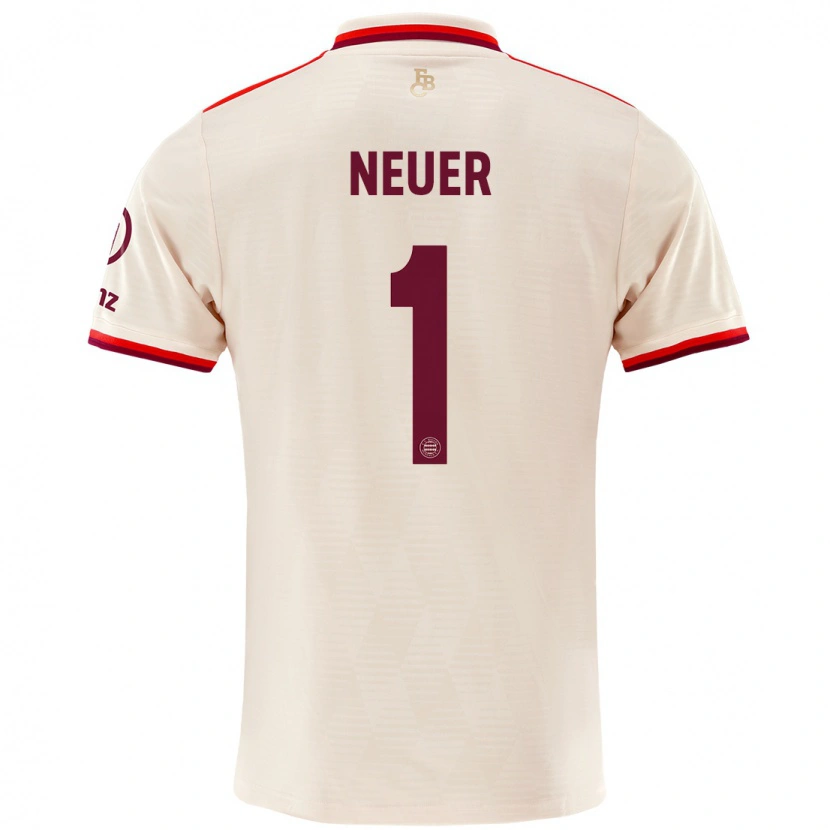 Danxen Uomo Maglia Manuel Neuer #1 Lino Kit Gara Third 2024/25 Maglietta