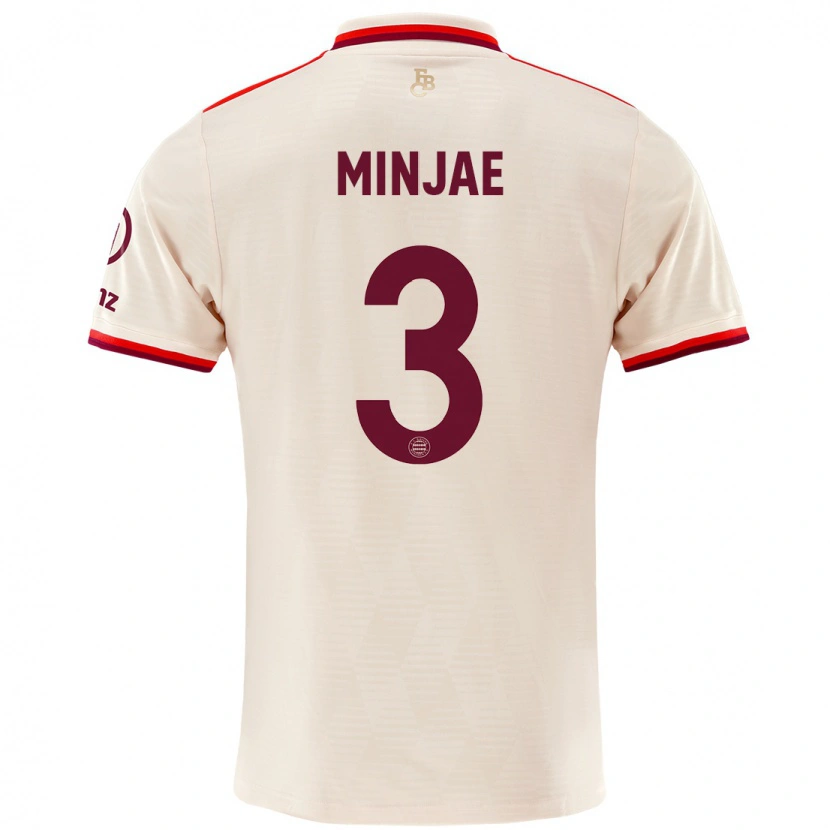 Danxen Uomo Maglia Min-Jae Kim #3 Lino Kit Gara Third 2024/25 Maglietta