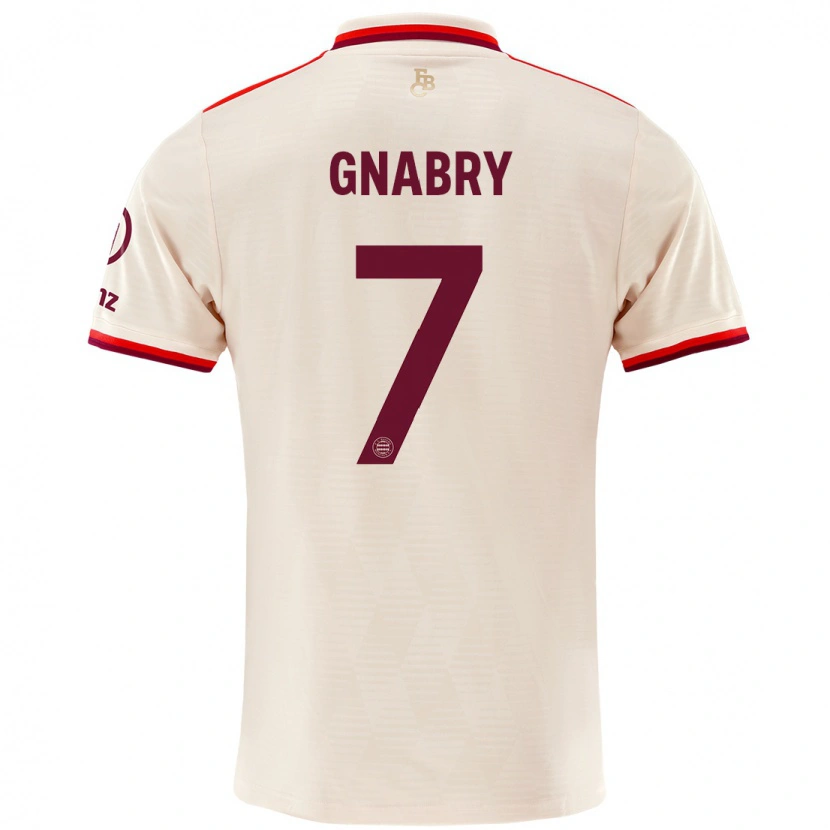 Danxen Uomo Maglia Serge Gnabry #7 Lino Kit Gara Third 2024/25 Maglietta