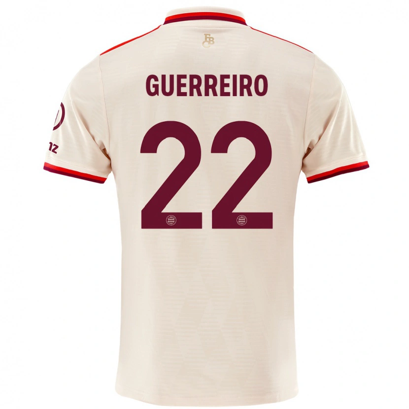 Danxen Uomo Maglia Raphaël Guerreiro #22 Lino Kit Gara Third 2024/25 Maglietta