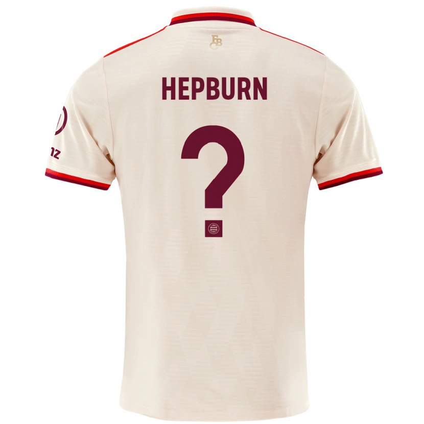 Danxen Uomo Maglia Barry Hepburn #0 Lino Kit Gara Third 2024/25 Maglietta