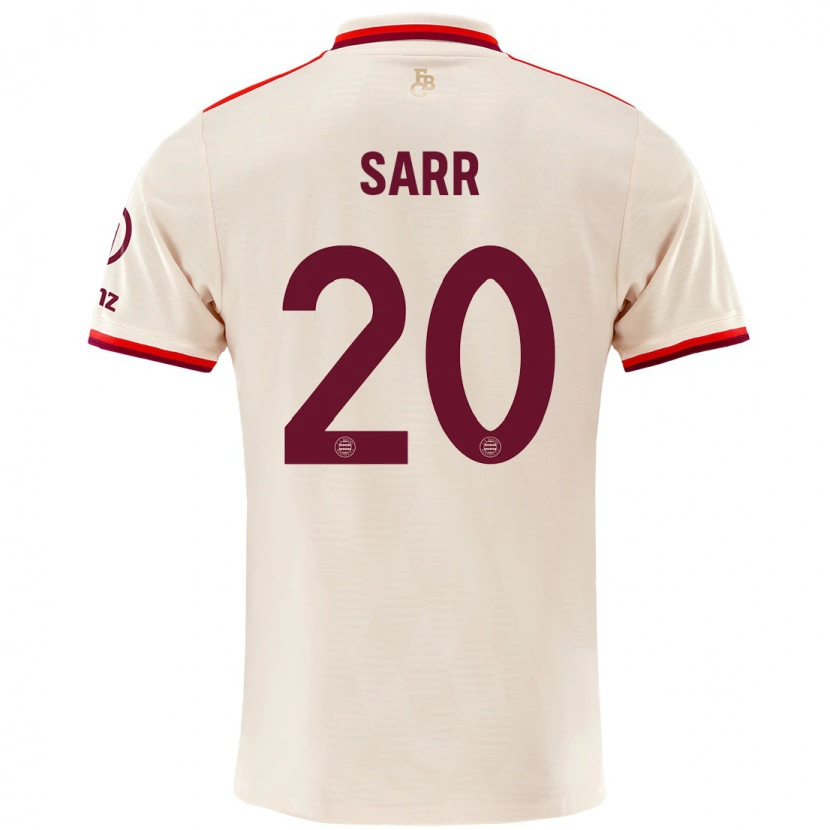 Danxen Uomo Maglia Bouna Sarr #20 Lino Kit Gara Third 2024/25 Maglietta