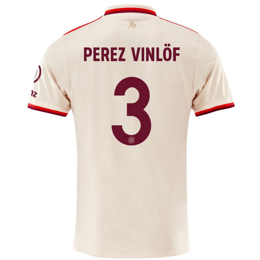Danxen Uomo Maglia Matteo Perez Vinlöf #3 Lino Kit Gara Third 2024/25 Maglietta