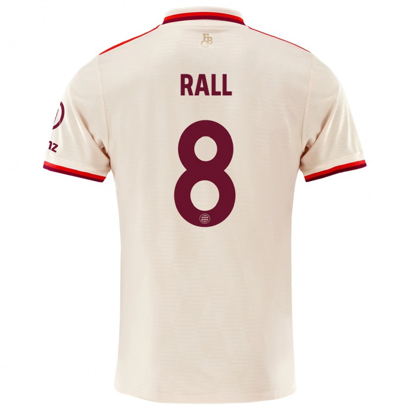 Danxen Uomo Maglia Maximiliane Rall #8 Lino Kit Gara Third 2024/25 Maglietta
