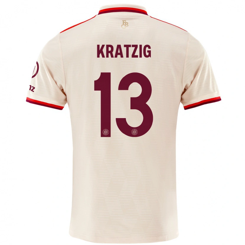 Danxen Uomo Maglia Frans Kratzig #13 Lino Kit Gara Third 2024/25 Maglietta