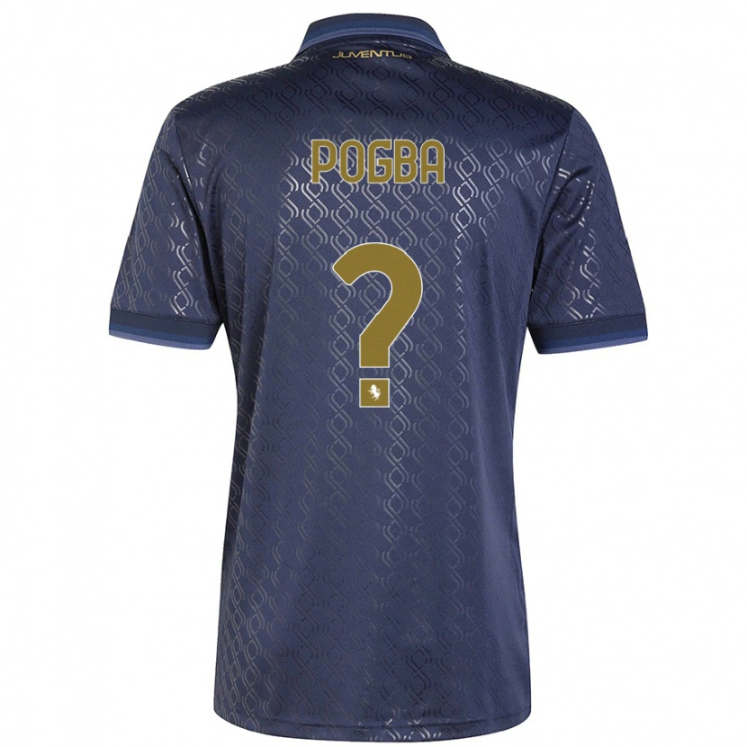 Danxen Uomo Maglia Paul Pogba #0 Blu Navy Kit Gara Third 2024/25 Maglietta