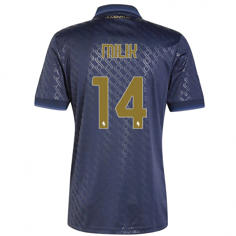 Danxen Uomo Maglia Arkadiusz Milik #14 Blu Navy Kit Gara Third 2024/25 Maglietta