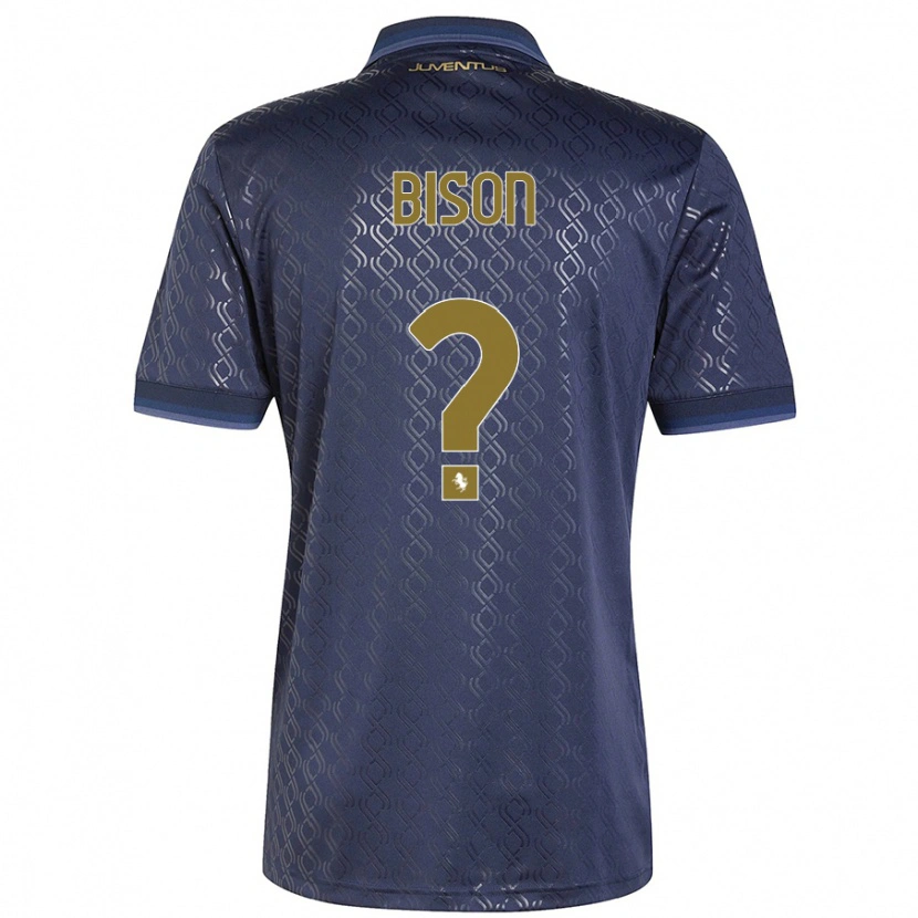 Danxen Uomo Maglia Giulia Bison #0 Blu Navy Kit Gara Third 2024/25 Maglietta