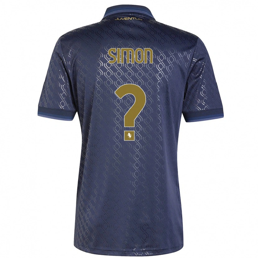 Danxen Uomo Maglia Bénédicte Simon #0 Blu Navy Kit Gara Third 2024/25 Maglietta