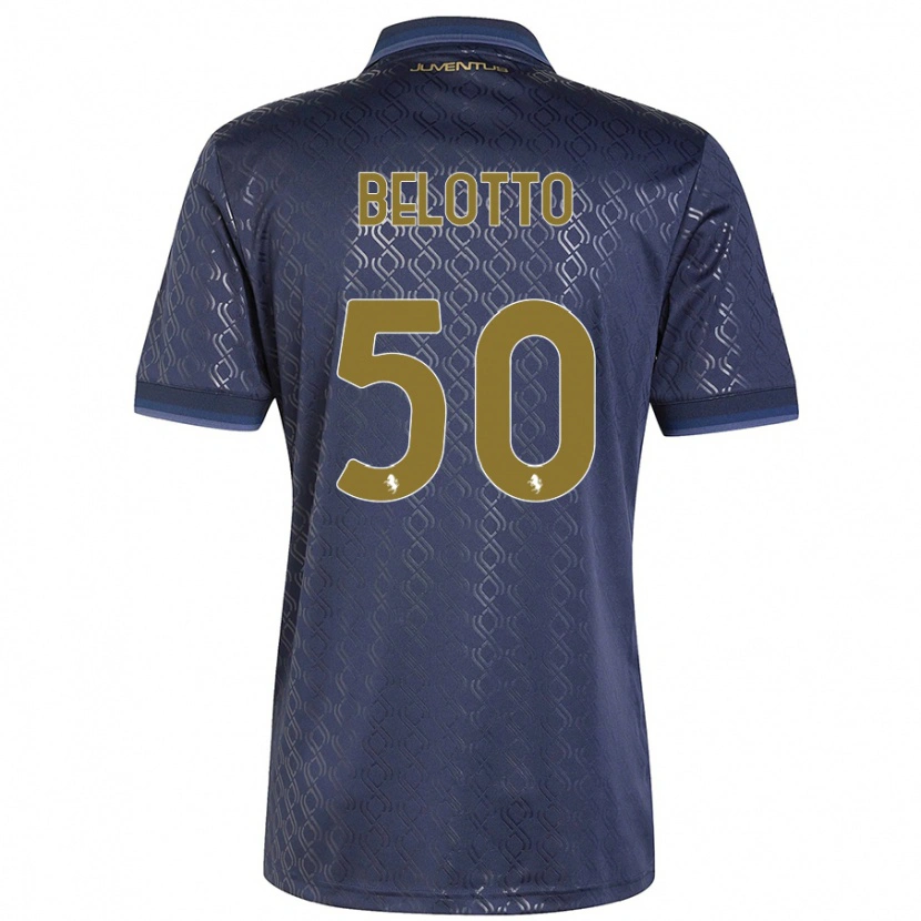 Danxen Uomo Maglia Soledad Belotto #50 Blu Navy Kit Gara Third 2024/25 Maglietta