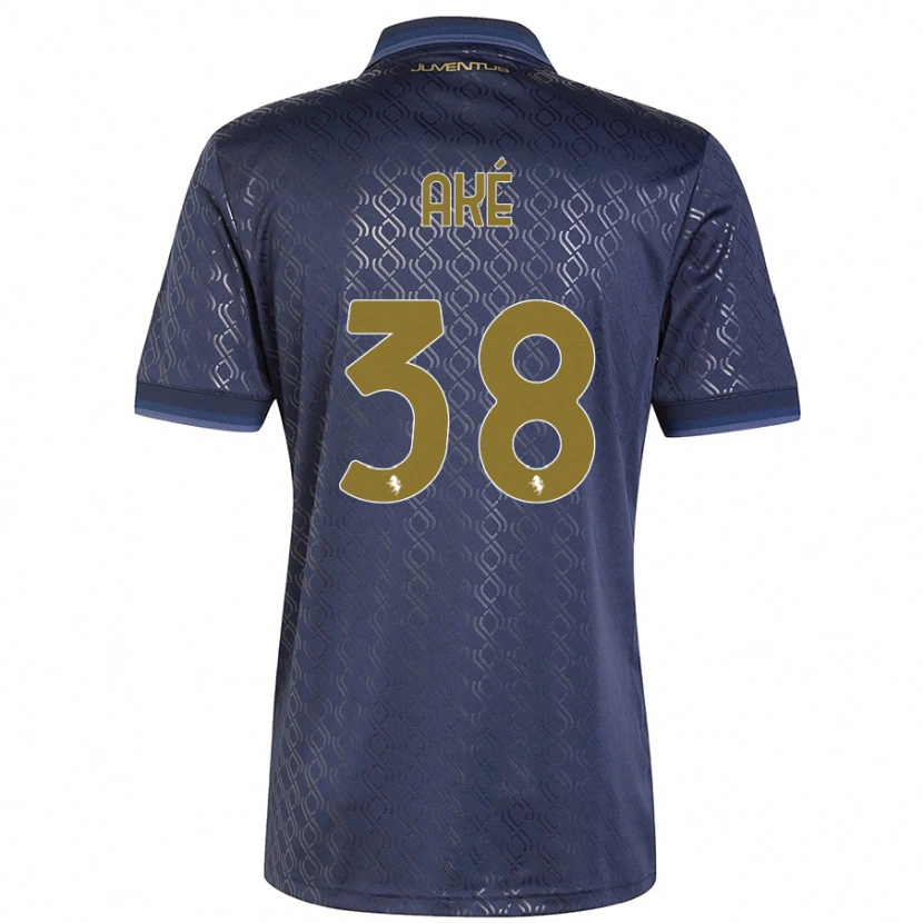 Danxen Uomo Maglia Marley Ake #38 Blu Navy Kit Gara Third 2024/25 Maglietta
