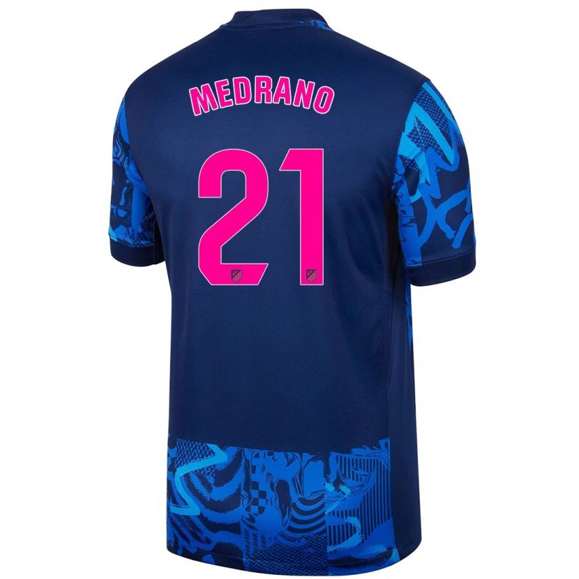 Danxen Uomo Maglia Fernando Medrano #21 Blu Reale Kit Gara Third 2024/25 Maglietta