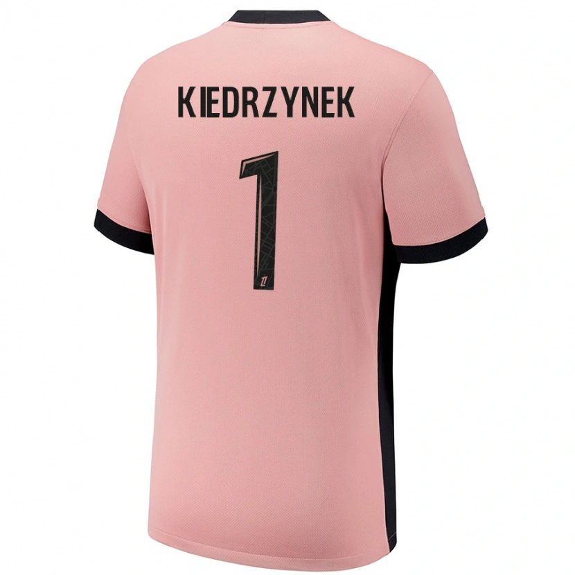 Danxen Uomo Maglia Katarzyna Kiedrzynek #1 Rosa Ruggine Kit Gara Third 2024/25 Maglietta
