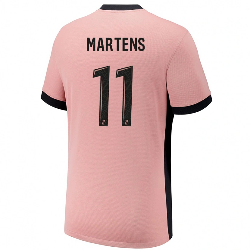 Danxen Uomo Maglia Lieke Martens #11 Rosa Ruggine Kit Gara Third 2024/25 Maglietta
