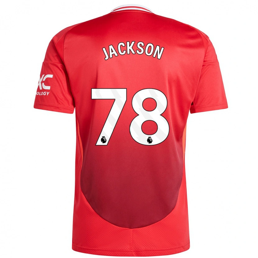 Danxen Donna Maglia Louis Jackson #78 Rosso Brillante Kit Gara Home 2024/25 Maglietta