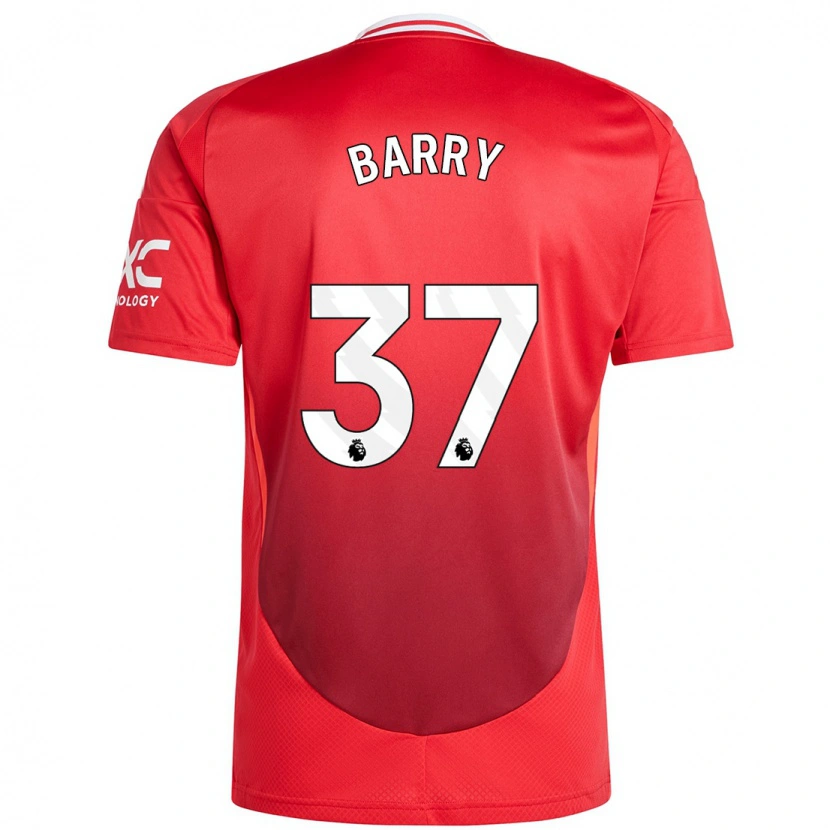 Danxen Donna Maglia Keira Barry #37 Rosso Brillante Kit Gara Home 2024/25 Maglietta