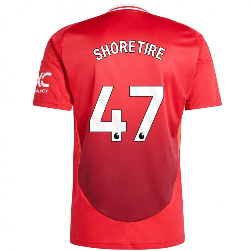 Danxen Donna Maglia Shola Shoretire #47 Rosso Brillante Kit Gara Home 2024/25 Maglietta