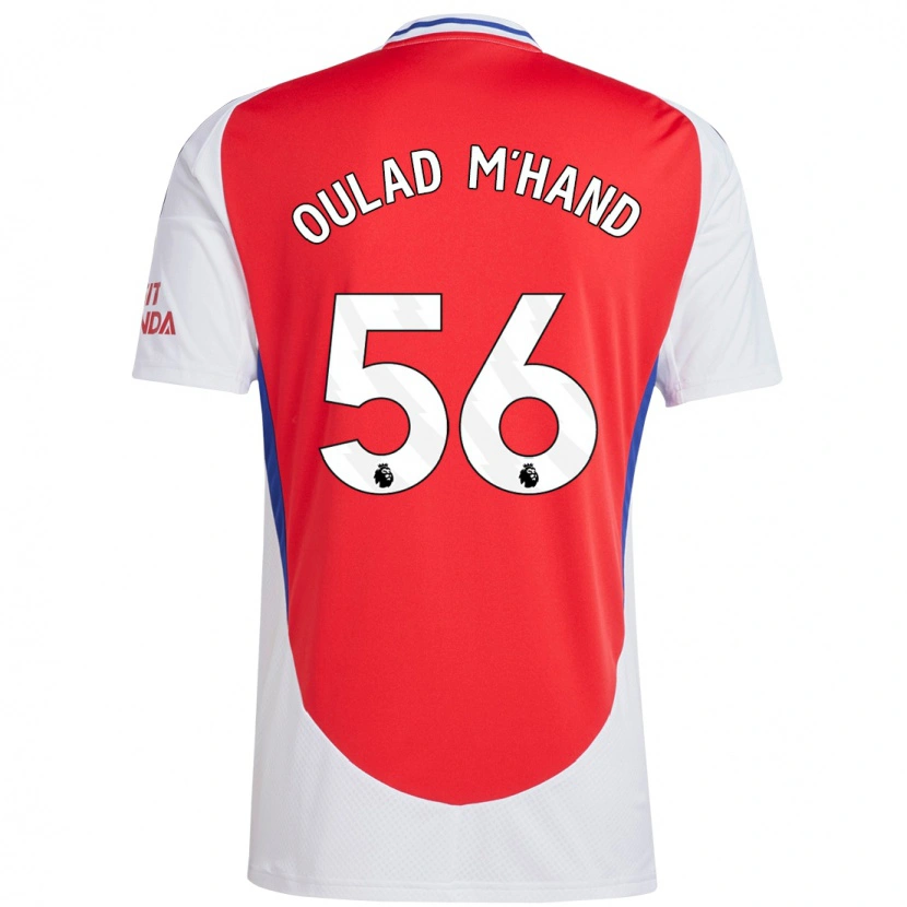 Danxen Donna Maglia Salah-Eddine Oulad M'hand #56 Rosso Bianco Kit Gara Home 2024/25 Maglietta