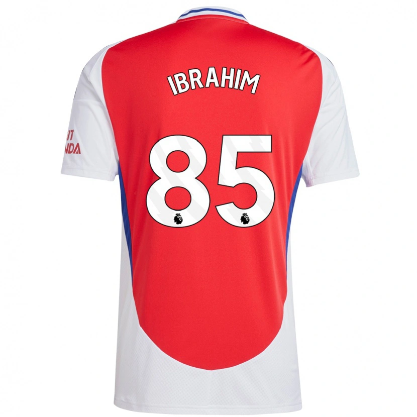 Danxen Donna Maglia Ife Ibrahim #85 Rosso Bianco Kit Gara Home 2024/25 Maglietta