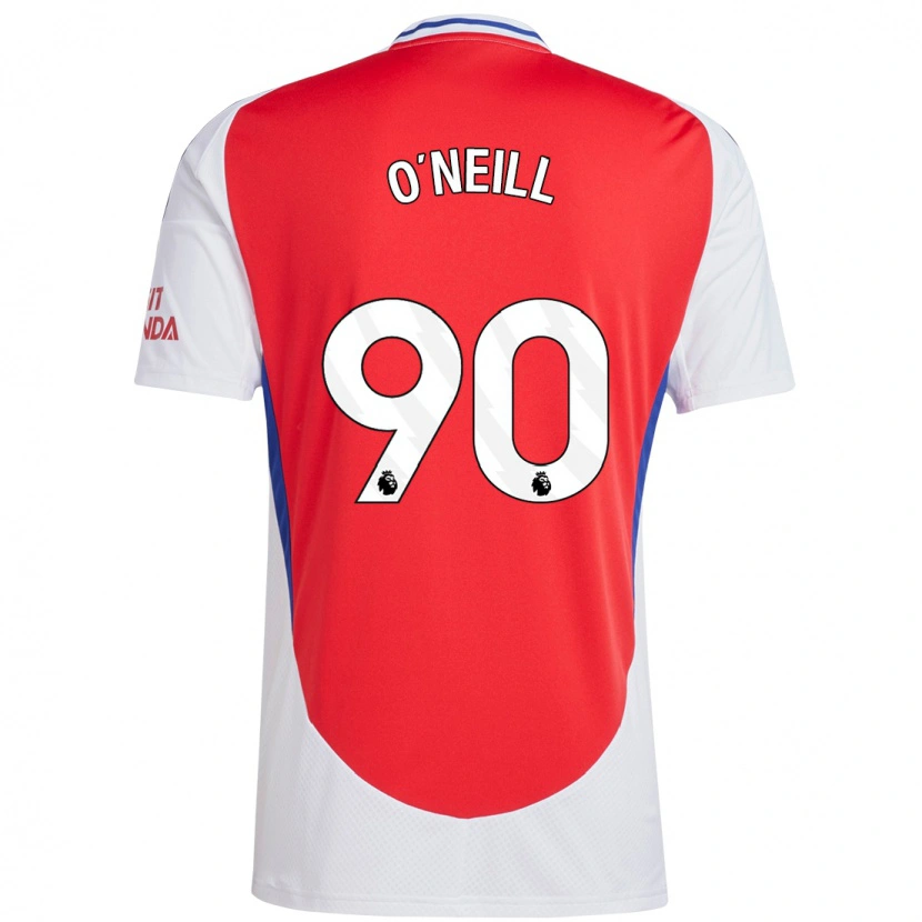 Danxen Donna Maglia Ceadach O'neill #90 Rosso Bianco Kit Gara Home 2024/25 Maglietta