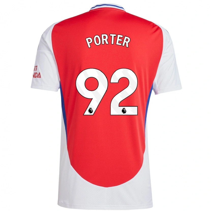 Danxen Donna Maglia Jack Porter #92 Rosso Bianco Kit Gara Home 2024/25 Maglietta
