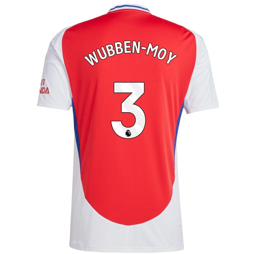Danxen Donna Maglia Lotte Wubben-Moy #3 Rosso Bianco Kit Gara Home 2024/25 Maglietta