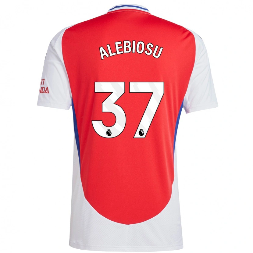 Danxen Donna Maglia Ryan Alebiosu #37 Rosso Bianco Kit Gara Home 2024/25 Maglietta