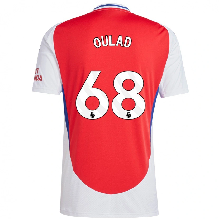 Danxen Donna Maglia Salah-Eddine Oulad M'hand #68 Rosso Bianco Kit Gara Home 2024/25 Maglietta