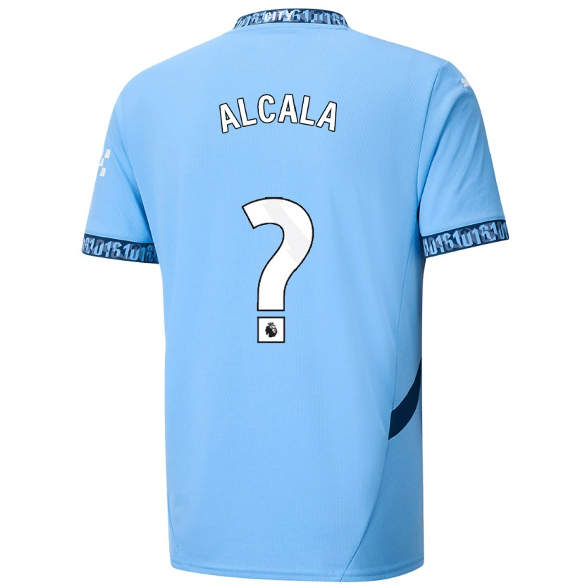 Danxen Donna Maglia Álex Alcalá #0 Blu Navy Kit Gara Home 2024/25 Maglietta