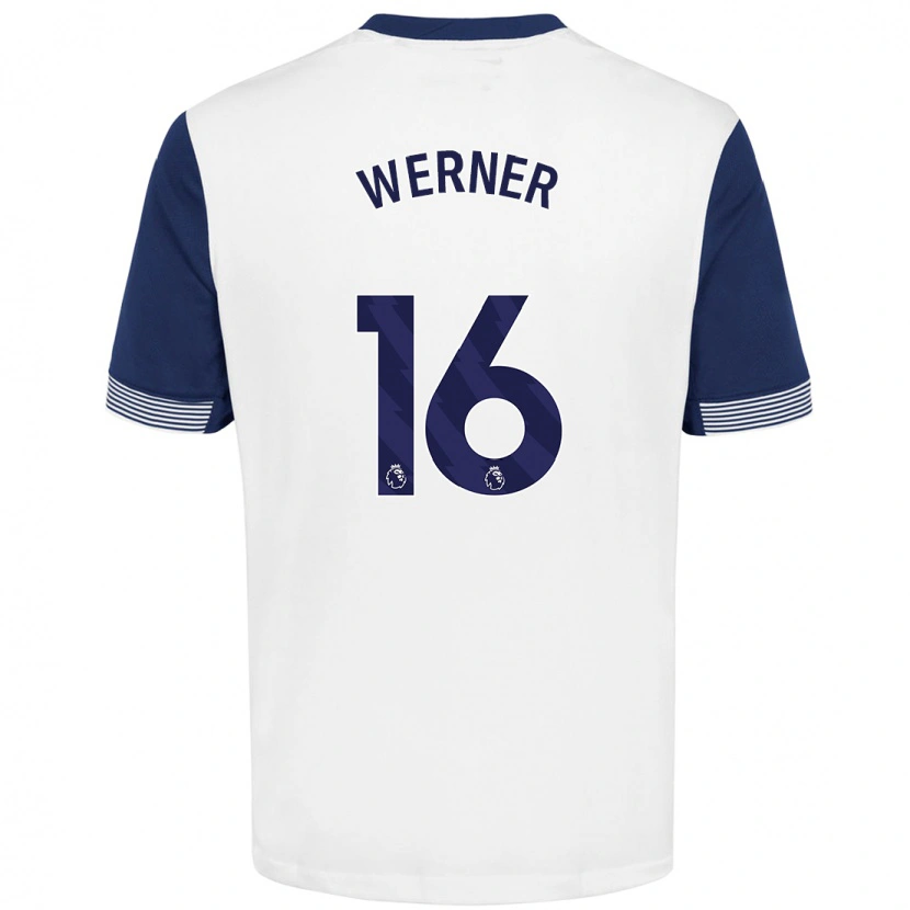 Danxen Donna Maglia Timo Werner #16 Bianco Blu Kit Gara Home 2024/25 Maglietta