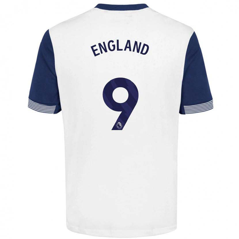 Danxen Donna Maglia Bethany England #9 Bianco Blu Kit Gara Home 2024/25 Maglietta