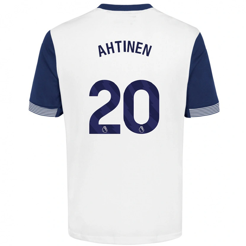 Danxen Donna Maglia Olga Ahtinen #20 Bianco Blu Kit Gara Home 2024/25 Maglietta