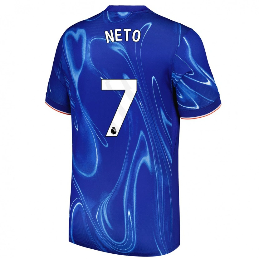 Danxen Donna Maglia Pedro Neto #7 Blu Bianco Kit Gara Home 2024/25 Maglietta