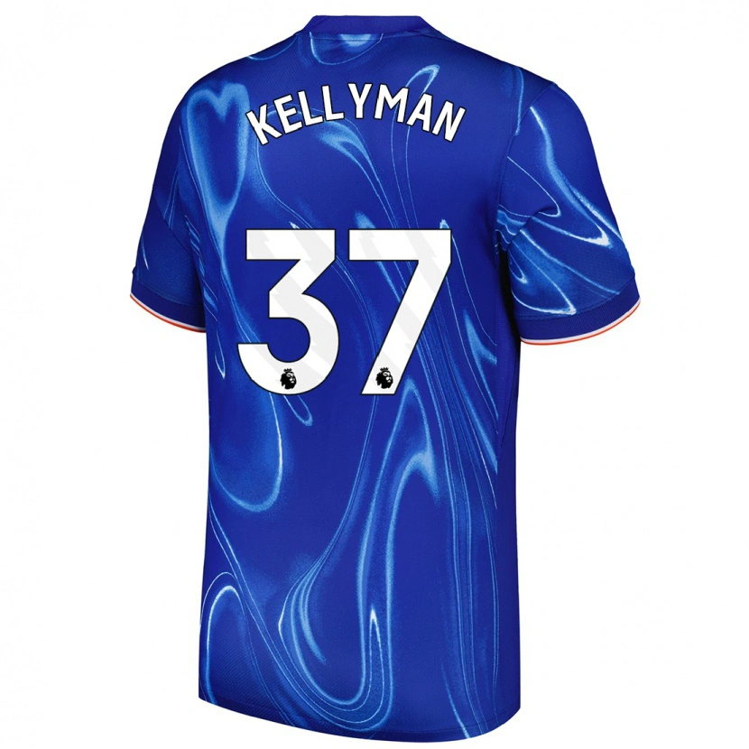 Danxen Donna Maglia Omari Kellyman #37 Blu Bianco Kit Gara Home 2024/25 Maglietta