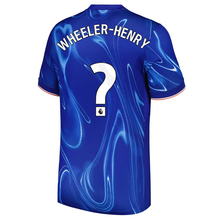 Danxen Donna Maglia Joseph Wheeler-Henry #0 Blu Bianco Kit Gara Home 2024/25 Maglietta