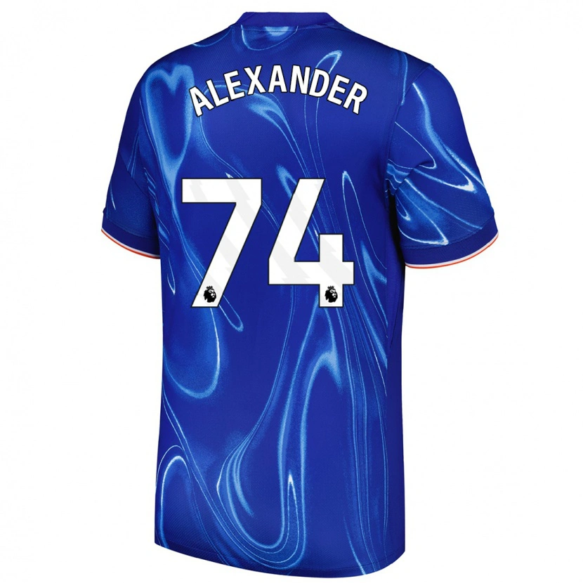 Danxen Donna Maglia Reiss-Alexander Russell-Denny #74 Blu Bianco Kit Gara Home 2024/25 Maglietta
