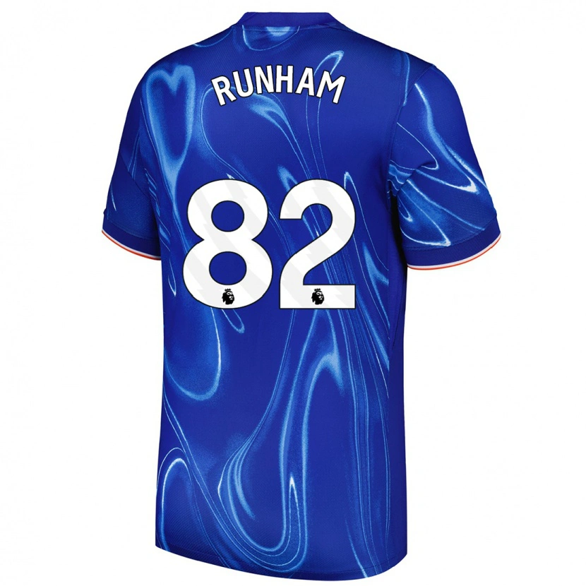 Danxen Donna Maglia Frankie Runham #82 Blu Bianco Kit Gara Home 2024/25 Maglietta